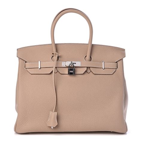 HERMES Togo Birkin 35 Argile 471460 